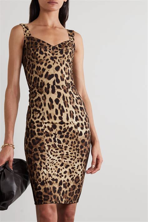 dolce gabbana leopard dress